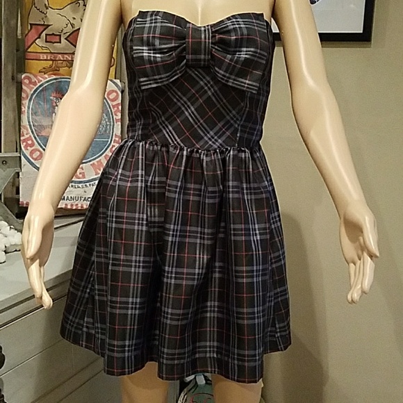 checkered prom dress